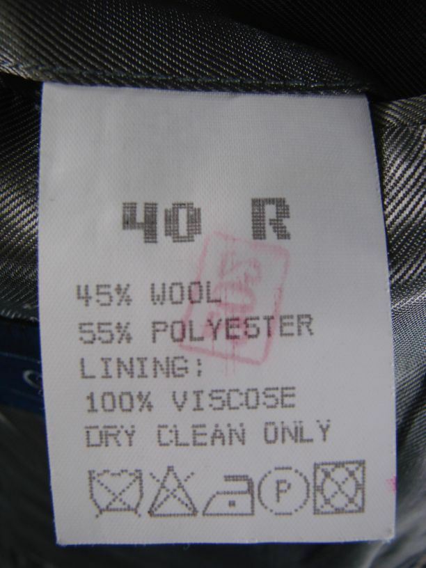 GURTEEN WOOL/POLYESTER LIGHTWEIGHT TWEED JACKET 40 INCH