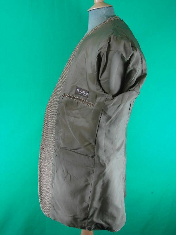 VINTAGE 1970's BROWN THORNPROOF TWIST TWEED JACKET 40 INCH