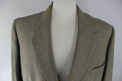 VINTAGE 1960's BURTON BESPOKE TAILORED PURE WOOL 3 POCKET TWEED JACKET 40 INCH
