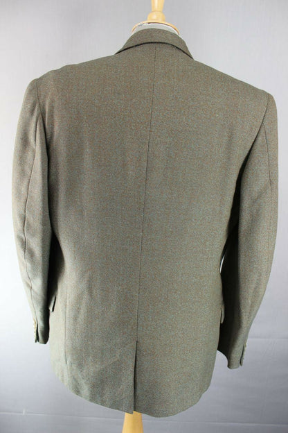 VINTAGE 1960's BURTON BESPOKE TAILORED PURE WOOL 3 POCKET TWEED JACKET 40 INCH