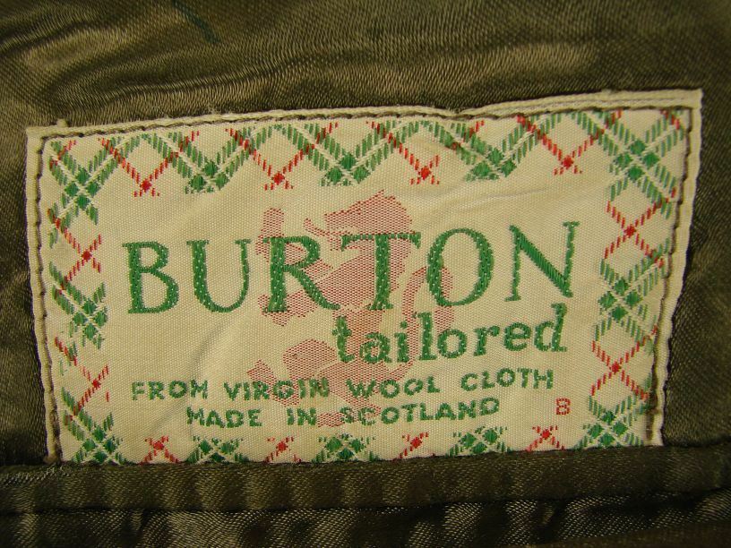 VINTAGE 1960's BURTON BESPOKE TAILORED PURE WOOL 3 POCKET TWEED JACKET 40 INCH