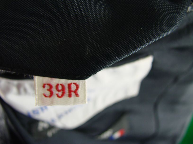 SUPERB CONDITION MICHEL JARDIN BLUE/GREY CHECKED TWEED JACKET 39 INCH