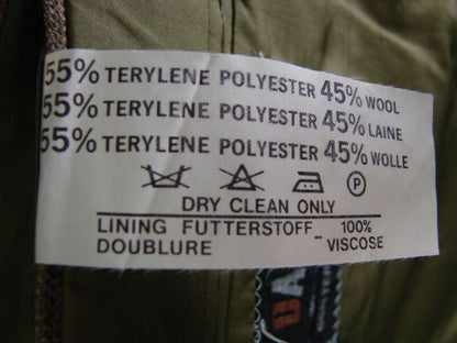 VINTAGE 1970's BRITISH MADE DAKS SIMPSON BROWN CHECKED TERYLENE/WOOL JACKET 40IN