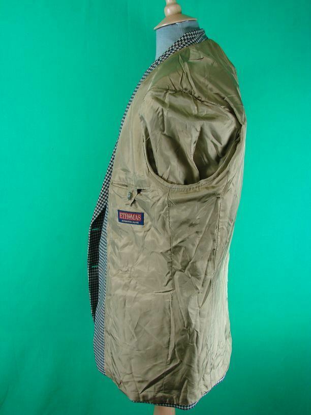 CLASSIC WOOL/CASHMERE SUPERFINE CLOTH LIGHT BROWN CHECKED JACKET 42 INCH