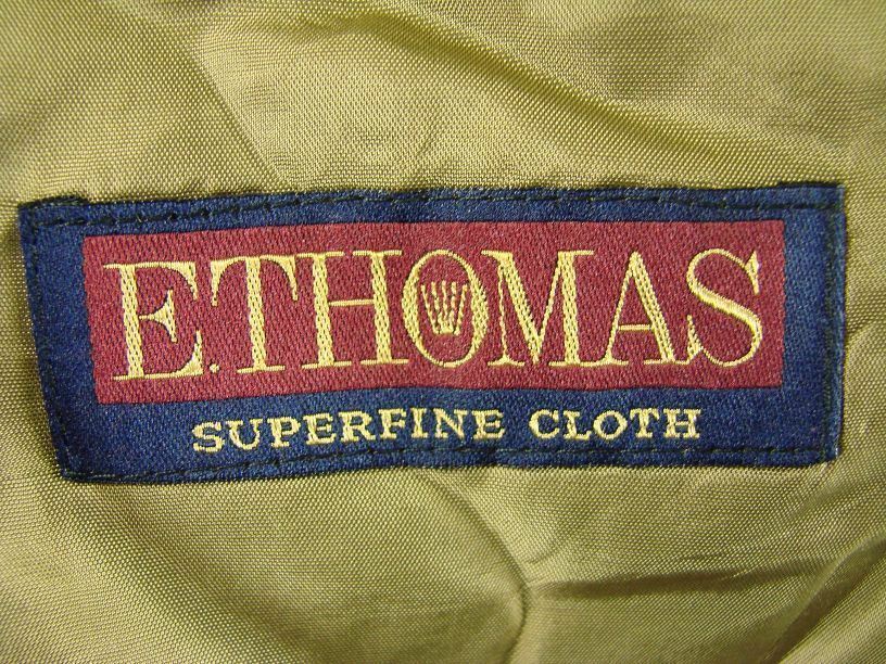 CLASSIC WOOL/CASHMERE SUPERFINE CLOTH LIGHT BROWN CHECKED JACKET 42 INCH