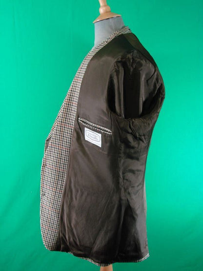 BRITISH MADE KILMAINE PURE WOOL WORSTED CHECKED TWEED JACKET 42 INCH
