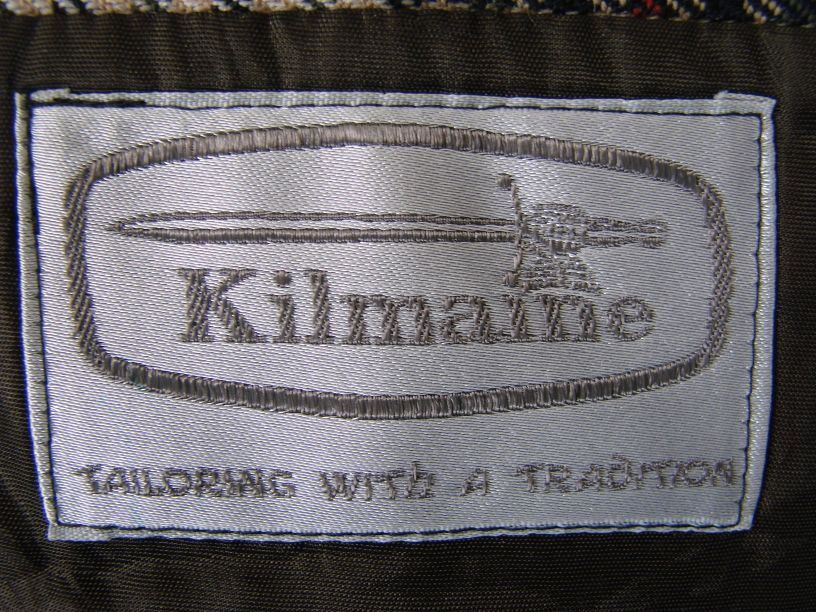 BRITISH MADE KILMAINE PURE WOOL WORSTED CHECKED TWEED JACKET 42 INCH