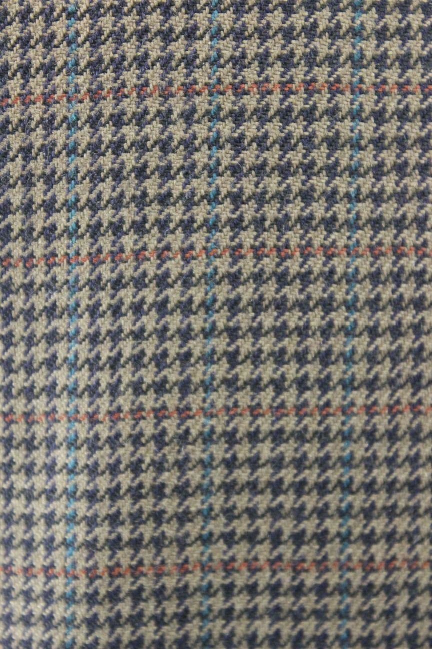 CLASSIC AUSTIN REED BRITISH MADE PURE WOOL CHECKED BROWN JACKET 42 INCH
