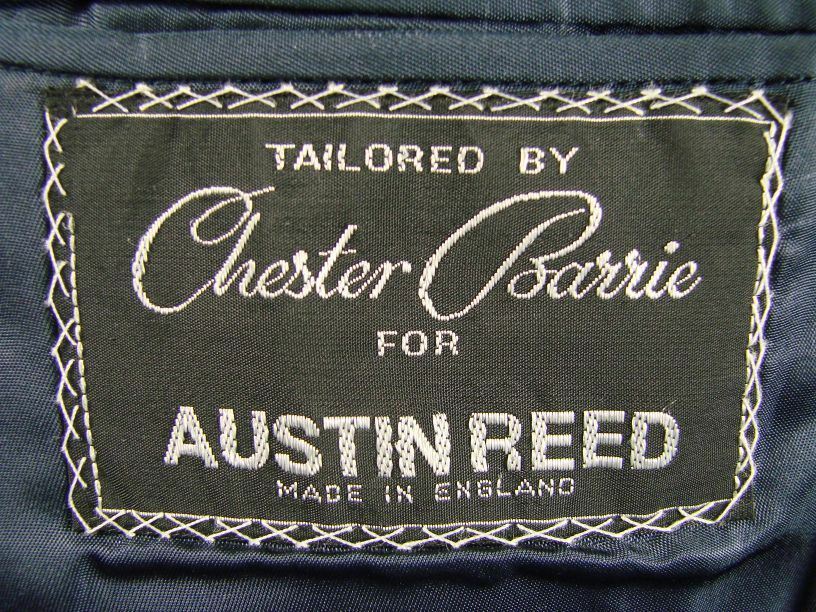 AUSTIN REED BRITISH TAILORED CHESTER BARRIE PURE WOOL PINSTRIPED BLUE JACKET 43"