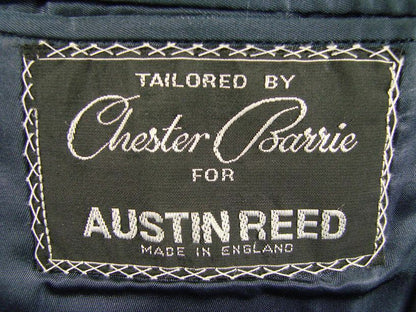 AUSTIN REED BRITISH TAILORED CHESTER BARRIE PURE WOOL PINSTRIPED BLUE JACKET 43"