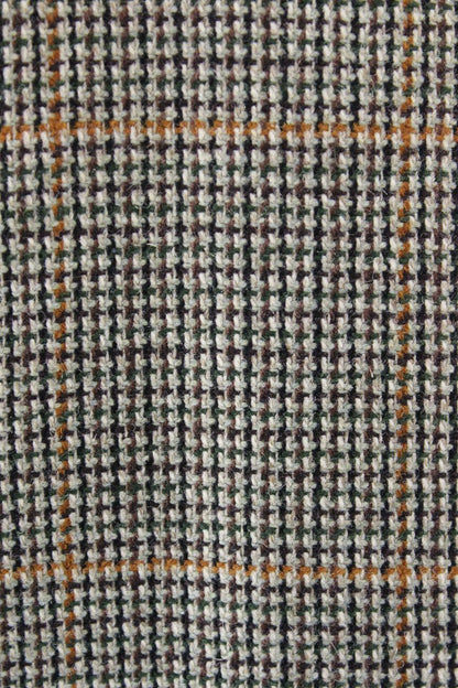 CLASSIC VINTAGE 1970s BRITISH MADE BLADEN PURE WOOL CHECKED TWEED JACKET 40 INCH