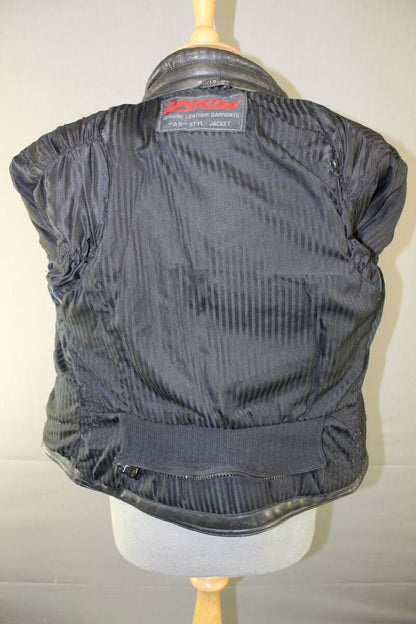 SUPERB QUALITY BLACK LEATHER SPORTEX A5 BIKER JACKET SIZE 14