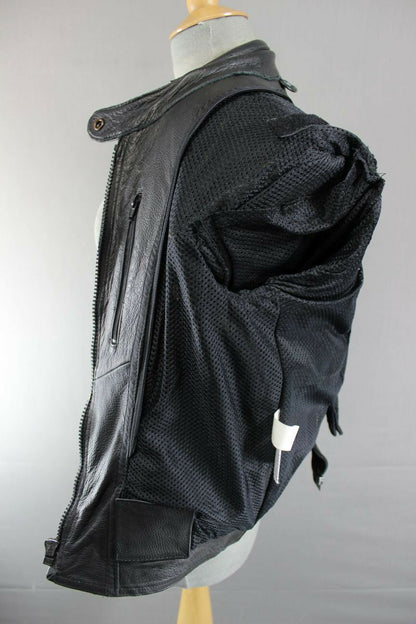 BRITISH DESIGNED & STYLED RIOSSI BLACK COWHIDE LEATHER BIKER JACKET SIZE 14