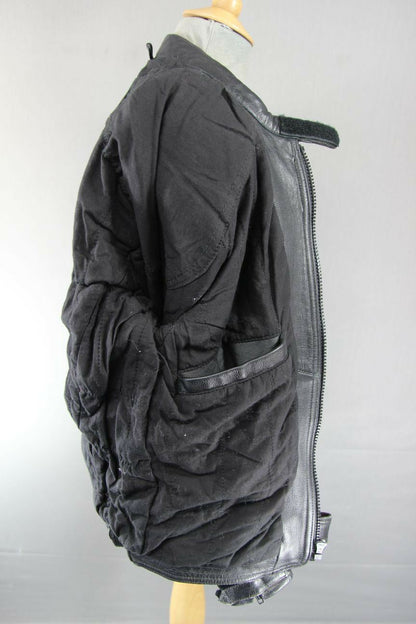 CLASSIC DUKE BLACK LEATHER BIKER JACKET 38 INCH