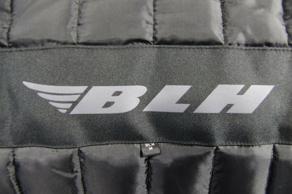 BLH GIBUS REFLECTIVE BLACK TEXTILE BIKER JACKET + CE ARMOUR & THERMAL LINING:MED