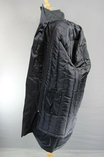 BLH GIBUS REFLECTIVE BLACK TEXTILE BIKER JACKET + CE ARMOUR & THERMAL LINING:MED