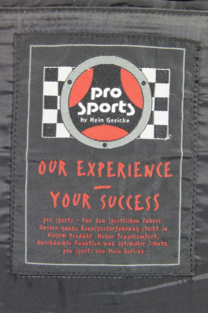 HEIN GERICKE PRO SPORTS LEATHER BIKER JCKT + BACK/SHOULDER/ELBOW PROTECTORS 40IN