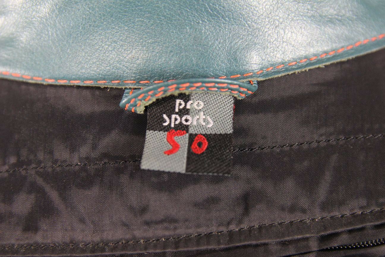 HEIN GERICKE PRO SPORTS LEATHER BIKER JCKT + BACK/SHOULDER/ELBOW PROTECTORS 40IN