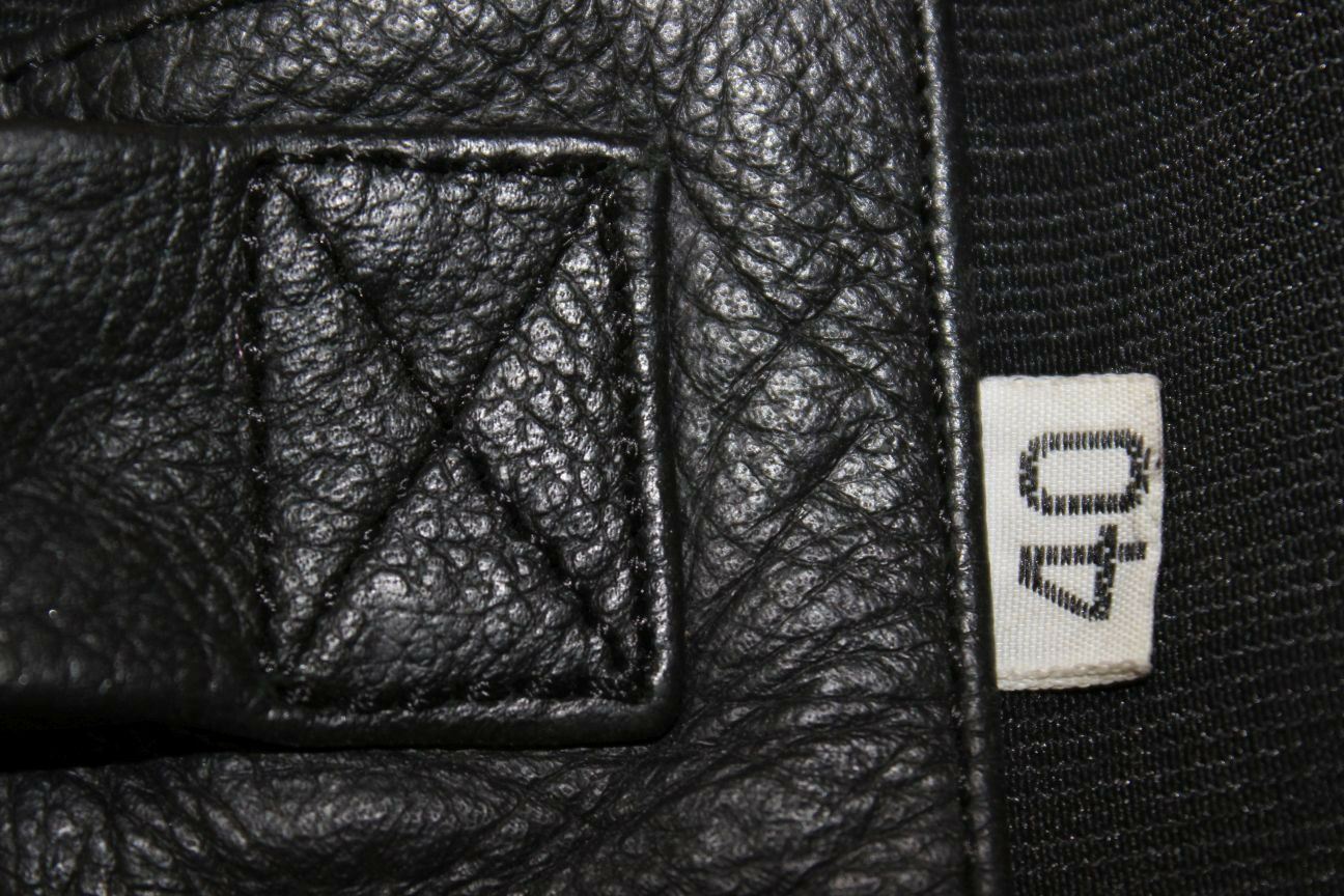 IXS BLACK LEATHER BIKER TROUSERS + CE ARMOUR: WAIST 28 INCH/INSIDE LEG 30 INCH