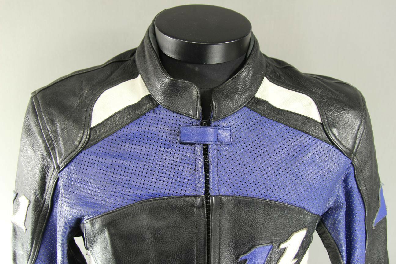 JUST BIKERS LEATHER BIKER JACKET WITH BACK, SHOULDER & ELBOW CE ARMOUR 40 INCH