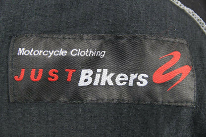 CLASSIC JUST BIKERS BLACK LEATHER BIKER JACKET 38 INCH