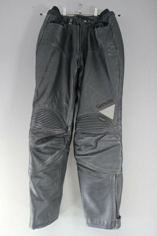 HEIN GERICKE STREETLINE LEATHER BIKER TROUSERS/ARMOUR: WAIST 28"/INSIDE LEG 30"