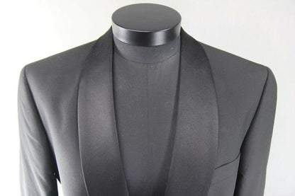 BNWT SCOTT & TAYLOR BLACK FORMAL SINGLE BUTTONED TUXEDO DINNER JACKET 40-42 INCH