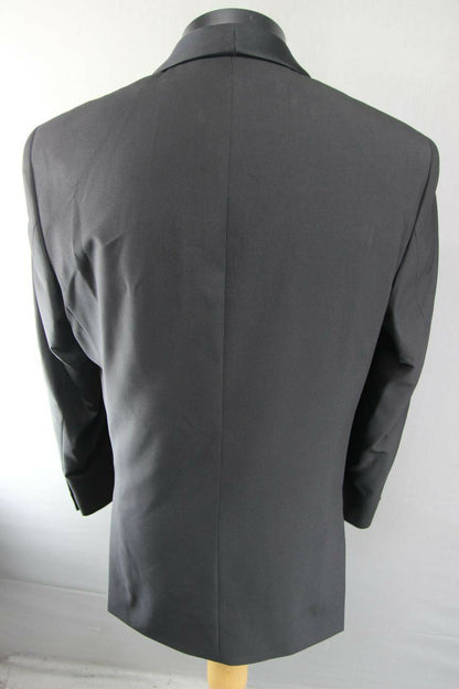 BNWT SCOTT & TAYLOR BLACK FORMAL SINGLE BUTTONED TUXEDO DINNER JACKET 40-42 INCH