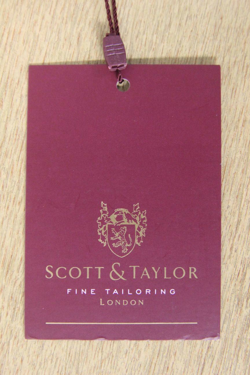 BNWT SCOTT & TAYLOR BLACK FORMAL SINGLE BUTTONED TUXEDO DINNER JACKET 40-42 INCH