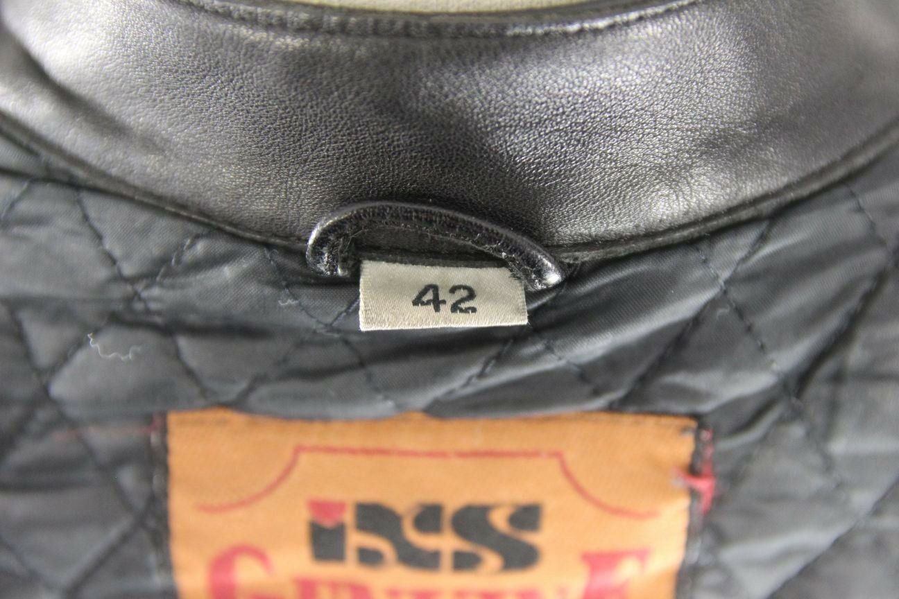 SUPERB IXS BLACK LEATHER BIKER JACKET 40 INCH