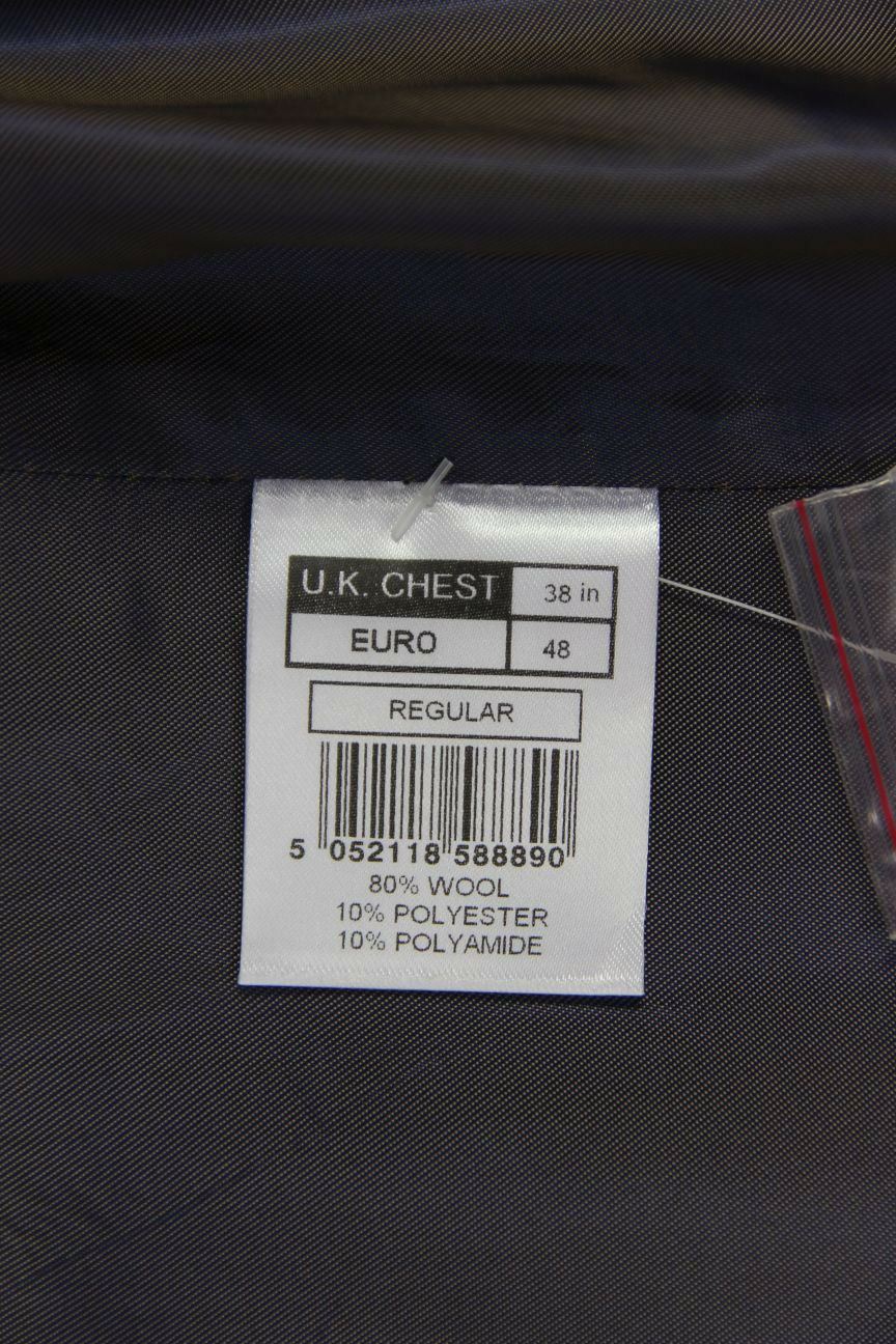 BRAND NEW GARETH SOUTHGATE ENGLAND STYLE GREY WOOL RICH WAISTCOAT 38 INCH