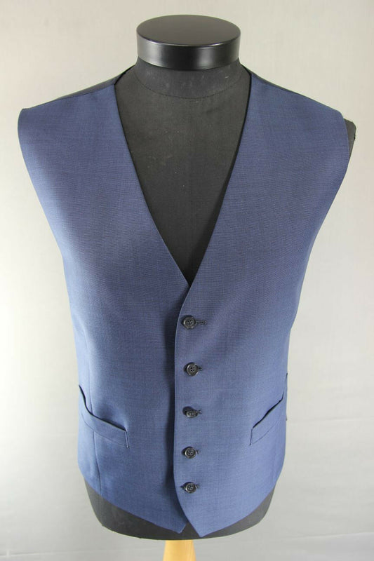 BRAND NEW GARETH SOUTHGATE ENGLAND STYLE WOOL RICH BLEND BLUE WAISTCOAT 46 INCH