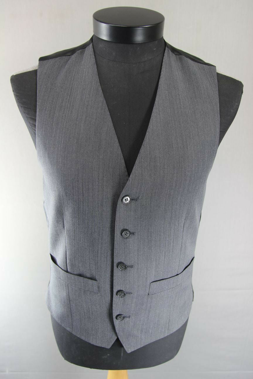 BRAND NEW GARETH SOUTHGATE ENGLAND STYLE WOOL RICH BLEND GREY WAISTCOAT 36 INCH