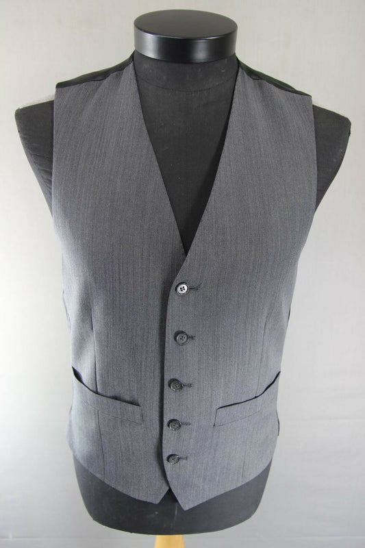 BRAND NEW GARETH SOUTHGATE ENGLAND STYLE WOOL RICH BLEND GREY WAISTCOAT 36 INCH