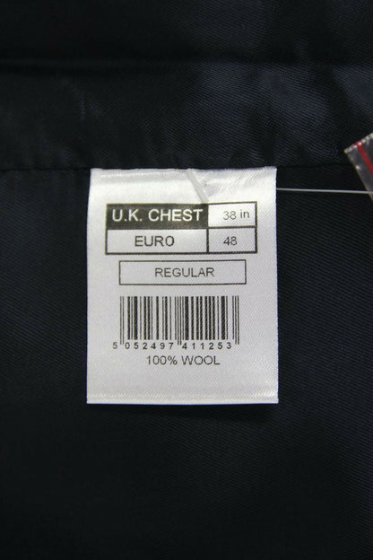 BRAND NEW GARETH SOUTHGATE ENGLAND STYLE PURE WOOL BLACK WAISTCOAT 38 INCH