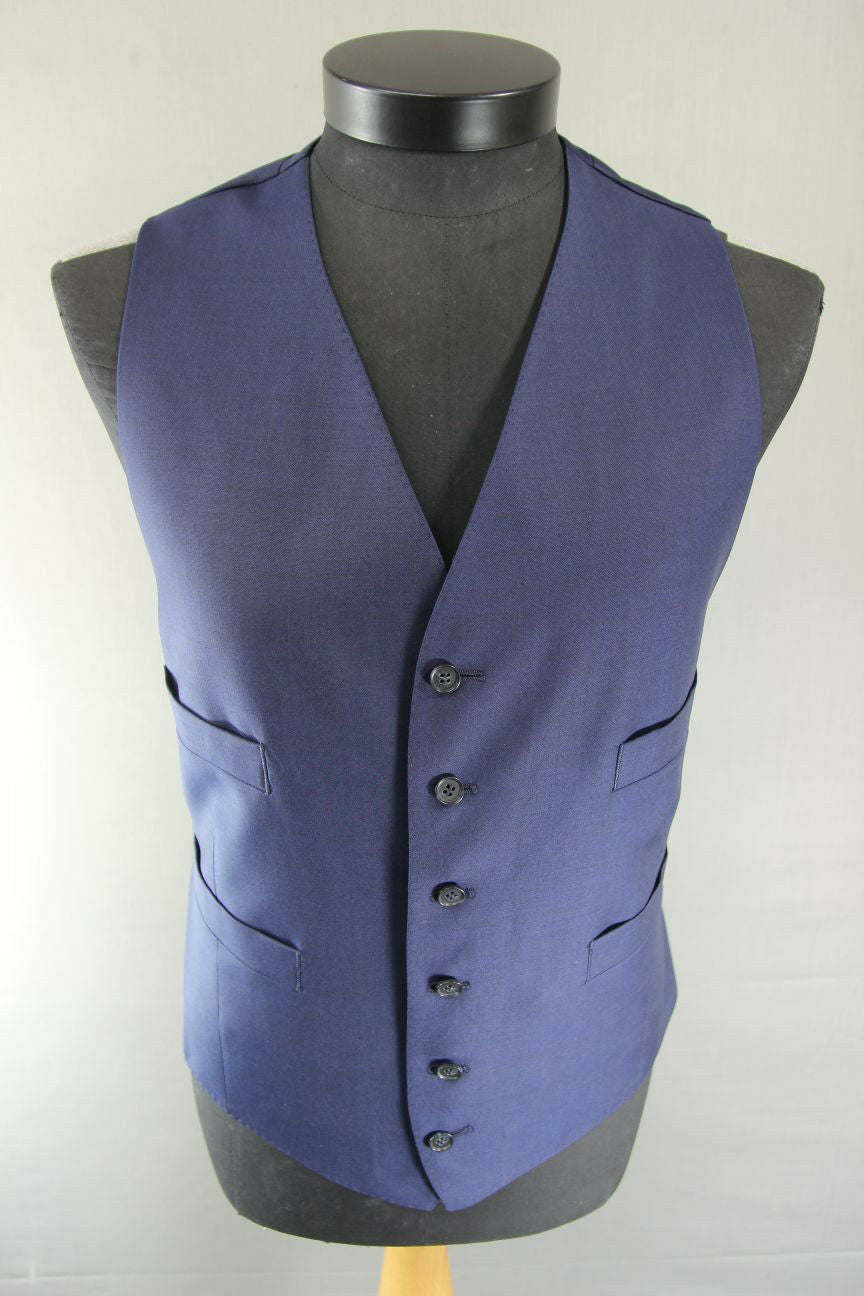 BRAND NEW GARETH SOUTHGATE ENGLAND STYLE WOOL RICH BLEND NAVY BLUE WAISTCOAT 40"