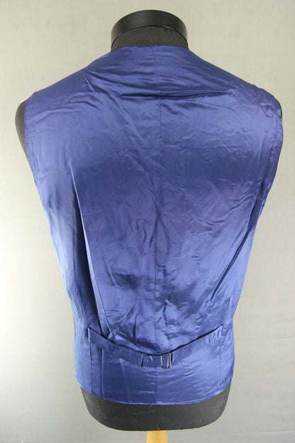 BRAND NEW GARETH SOUTHGATE ENGLAND STYLE PURE WOOL NAVY BLUE WAISTCOAT 38 INCH