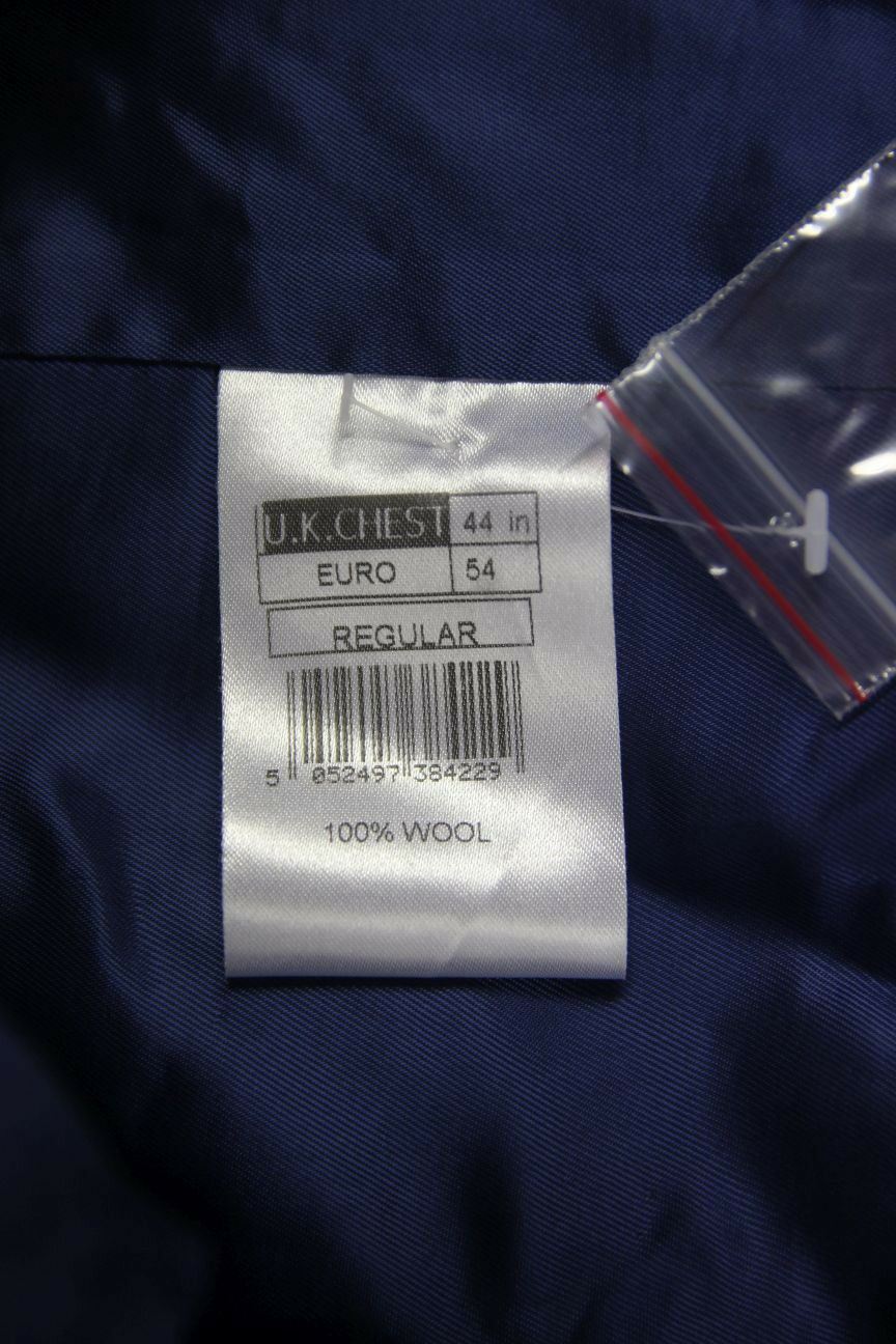 BRAND NEW GARETH SOUTHGATE ENGLAND STYLE PURE WOOL NAVY BLUE WAISTCOAT 38 INCH
