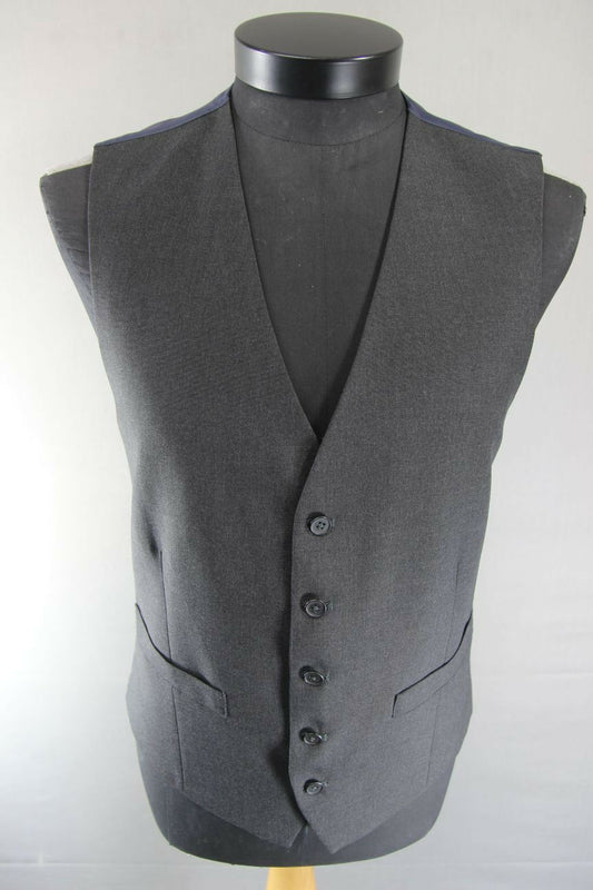 BRAND NEW GARETH SOUTHGATE ENGLAND STYLE CHARCOAL GREY WAISTCOAT 40 INCH