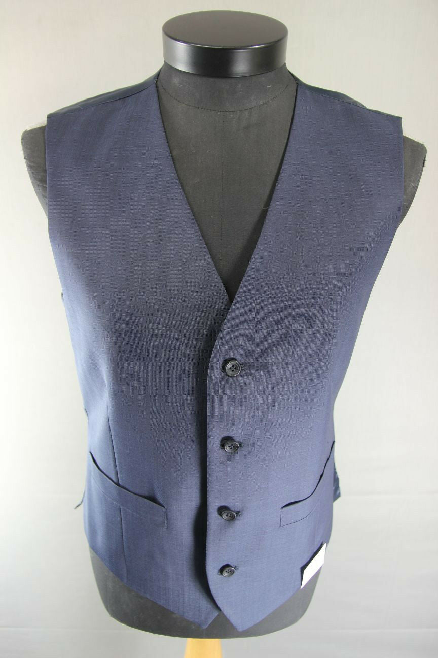 BRAND NEW GARETH SOUTHGATE ENGLAND STYLE WOOL RICH BLUE WAISTCOAT 40 IN: RRP £55