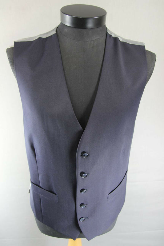 BRAND NEW GARETH SOUTHGATE ENGLAND STYLE WOOL BLEND NAVY BLUE WAISTCOAT 44 INCH