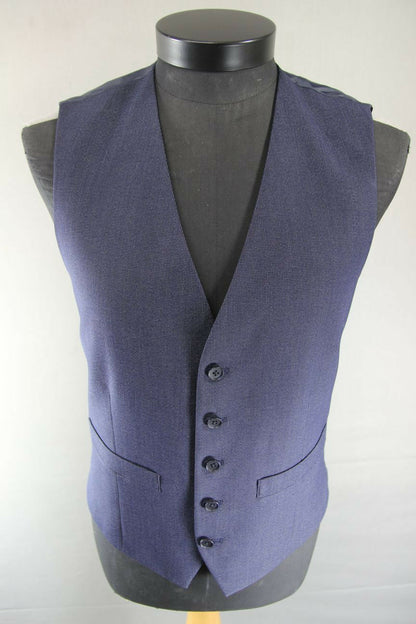 BRAND NEW GARETH SOUTHGATE ENGLAND STYLE NAVY BLUE WAISTCOAT 38 INCH