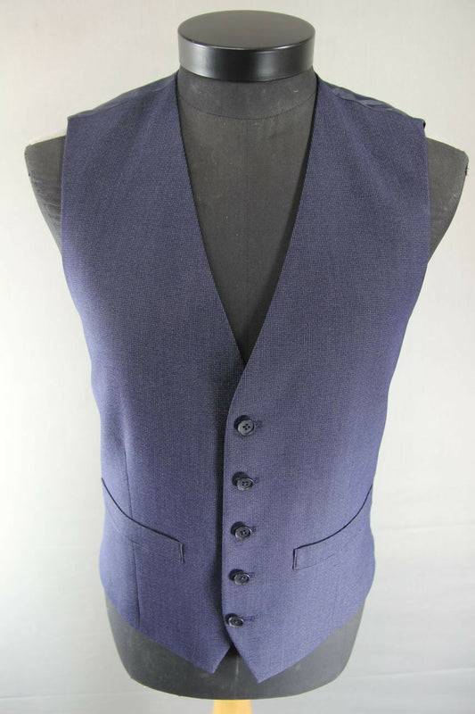 BRAND NEW GARETH SOUTHGATE ENGLAND STYLE NAVY BLUE WAISTCOAT 38 INCH