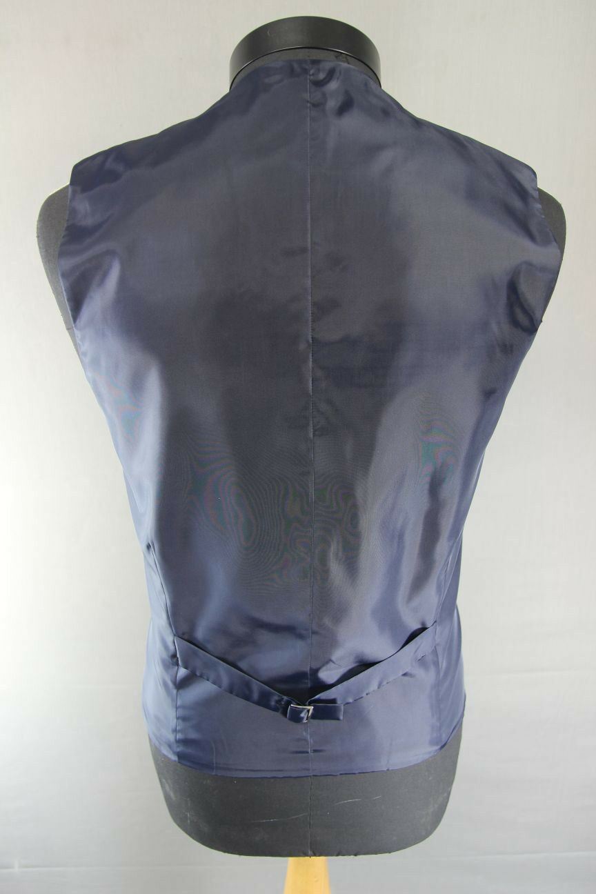BRAND NEW GARETH SOUTHGATE ENGLAND STYLE NAVY BLUE WAISTCOAT 38 INCH