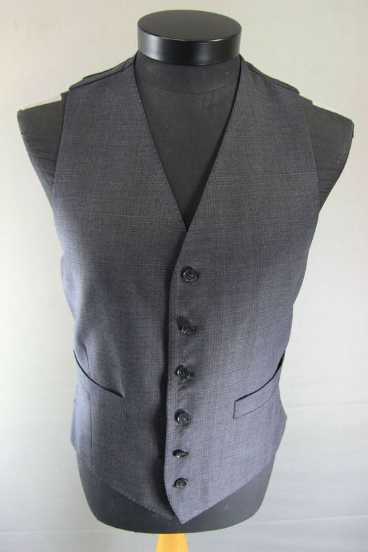 BRAND NEW GARETH SOUTHGATE ENGLAND STYLE PURE WOOL GREY WAISTCOAT 40 INCH