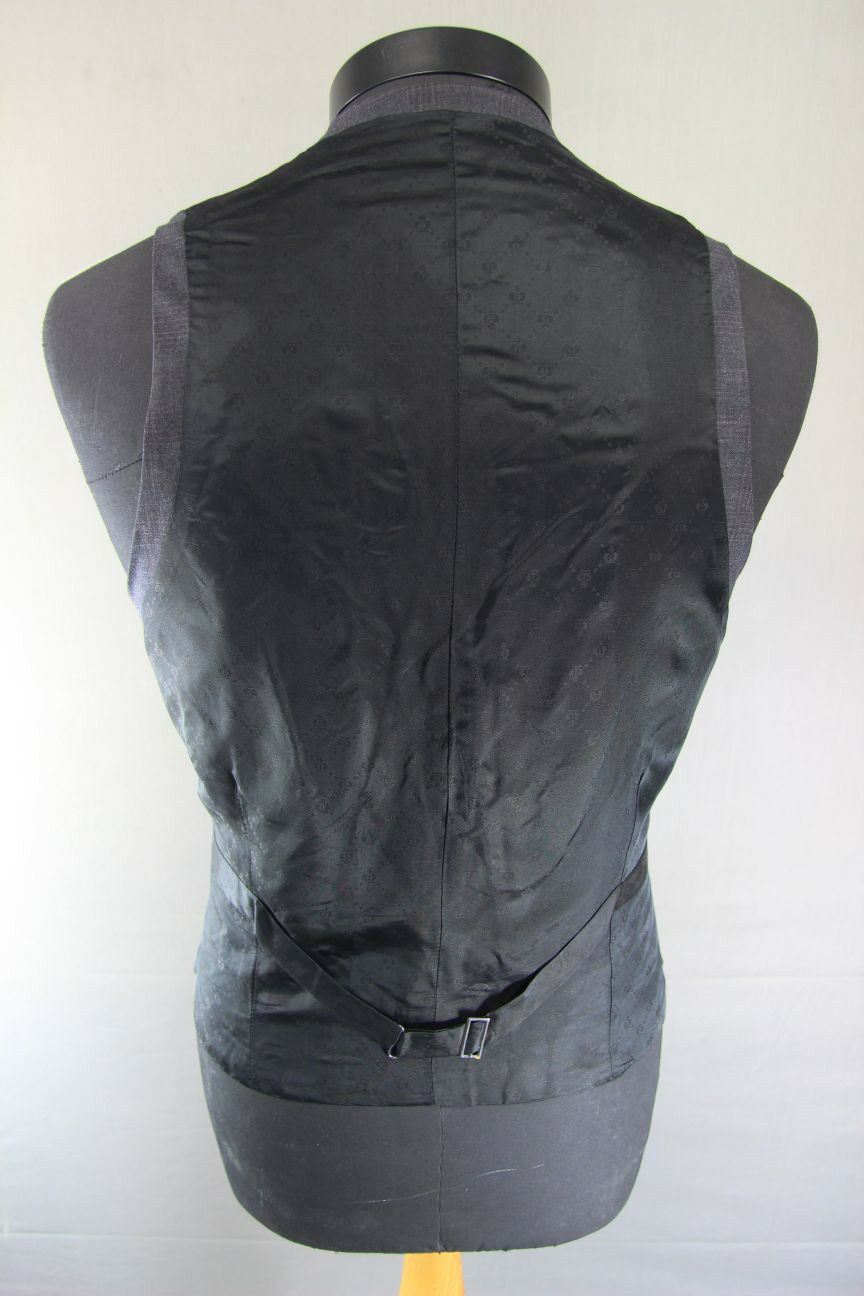 BRAND NEW GARETH SOUTHGATE ENGLAND STYLE PURE WOOL GREY WAISTCOAT 40 INCH