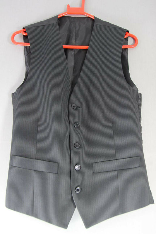 BRAND NEW GARETH SOUTHGATE ENGLAND STYLE BLACK PINSTRIPED WAISTCOAT 34 INCH