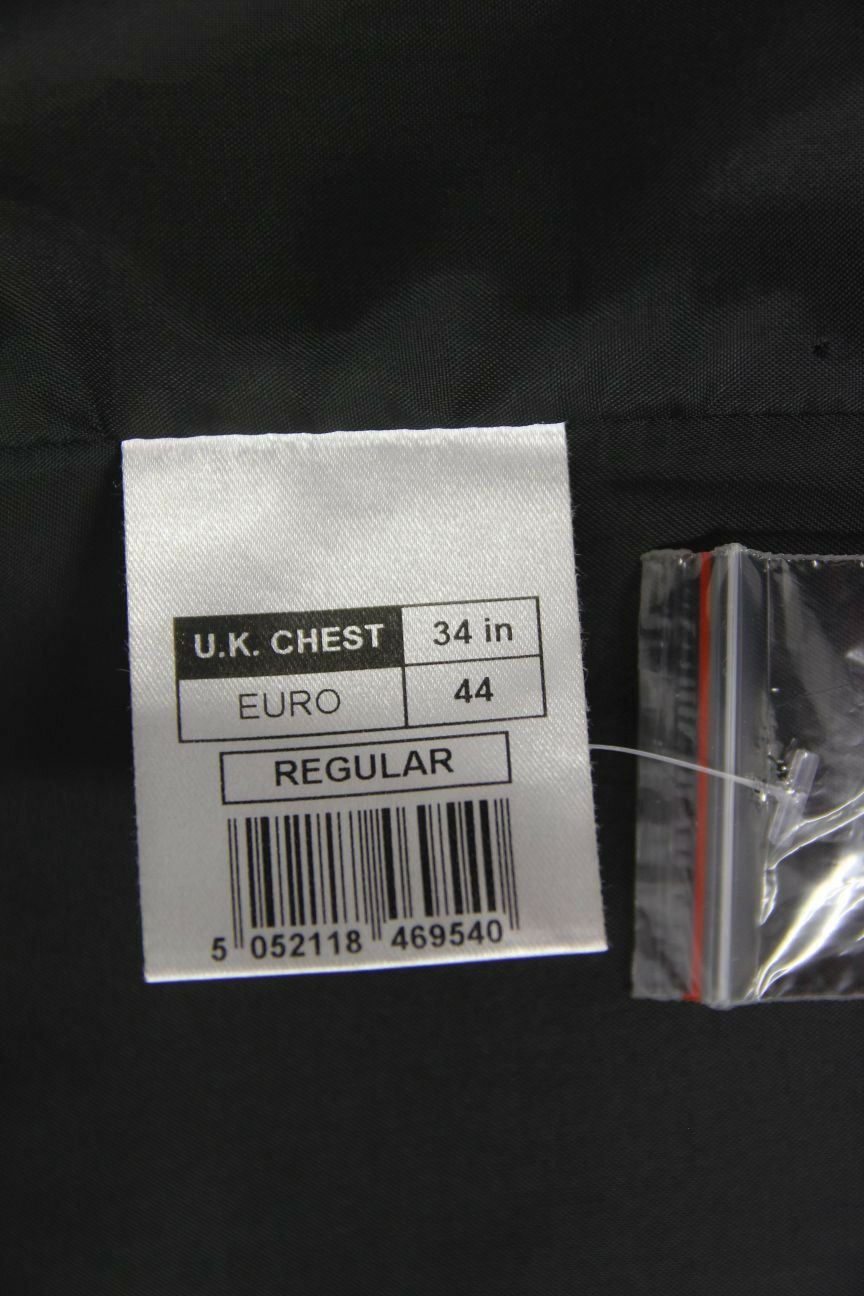 BRAND NEW GARETH SOUTHGATE ENGLAND STYLE BLACK PINSTRIPED WAISTCOAT 34 INCH