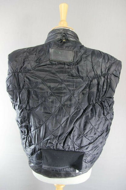 CLASSIC BLACK DYNAMIC COWHIDE LEATHER BIKER JACKET 38 INCH