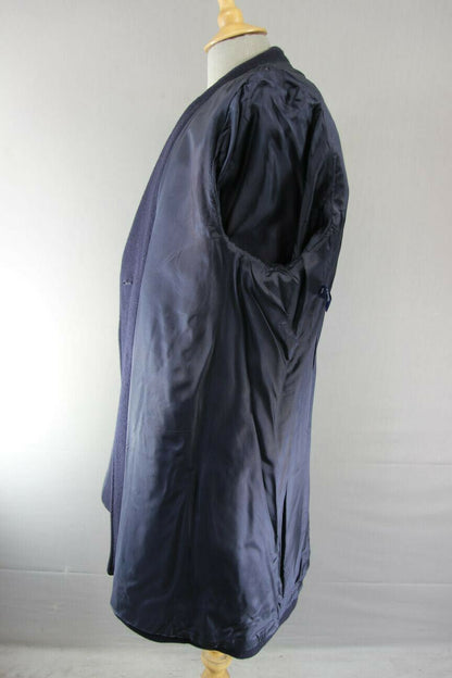CLASSIC NAVY BLUE C & A WOOL MID LENGTH COAT 42 INCH